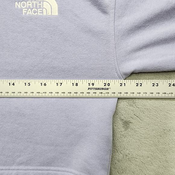 The North Face Sweatshirt Womens S Purple Logo Crop Drop Hoodie Pullover Casual - Picture 11 of 13